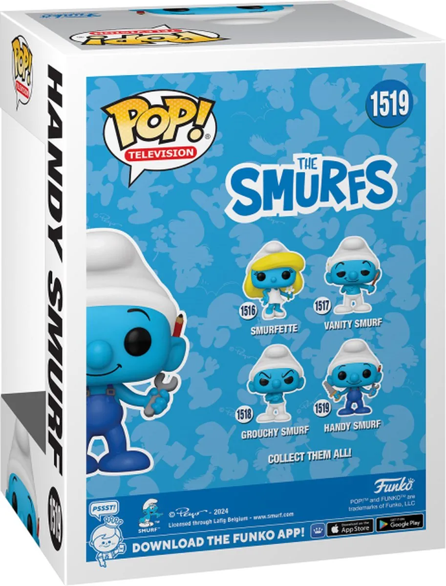 Funko Pop! The Smurfs Handy Smurf 79258 - Meerkleurig