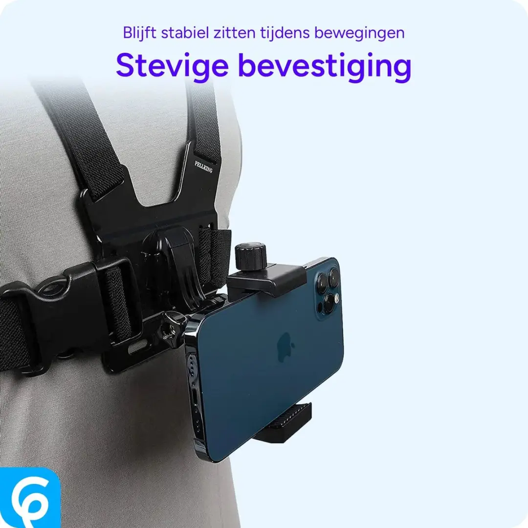 Selected SBG Vest Telefoonhouder - Chest Mount - Zwart