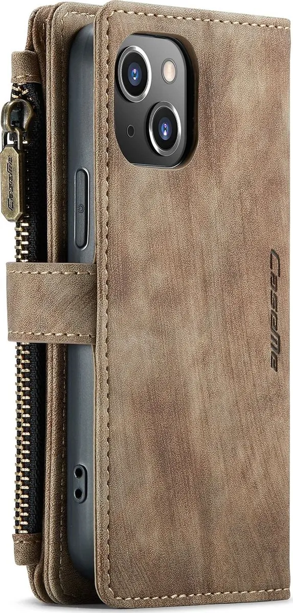 Caseme iPhone SE/5s/5 Billfold Lederen Hoes - 13 Kaartvakken - Bruin