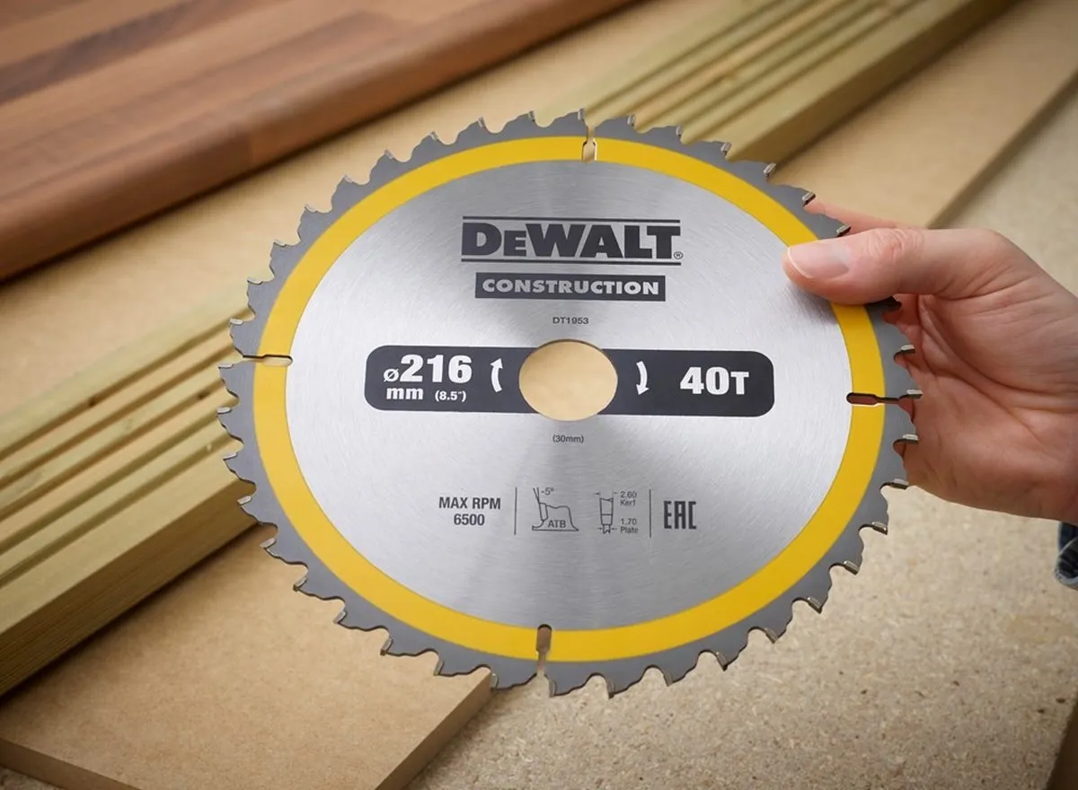 DeWalt DT1953 Cirkelzaagblad 216mm - Metaal