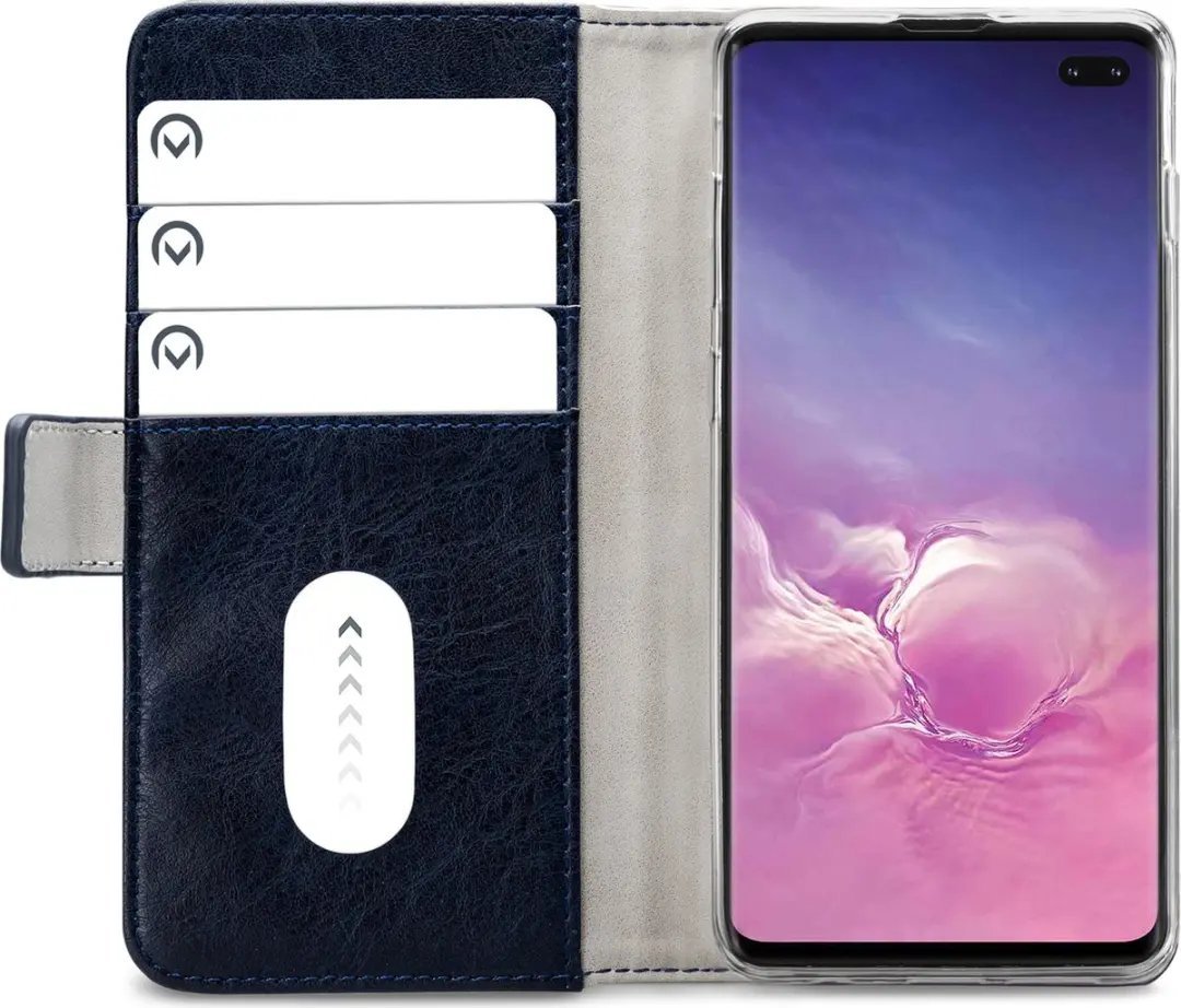 Mobilize Elite Gelly Bookcase MOB-EGWBCBL-GALS10P - Samsung Galaxy S10+ Hoesje - Blauw