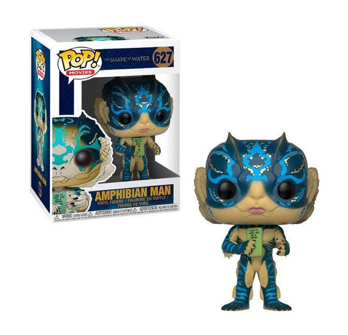 Funko Pop! Shape of Water Amphibian Man - Vinyl Figuur - Kikker Man Met Kaart - afbeelding 4 van 5