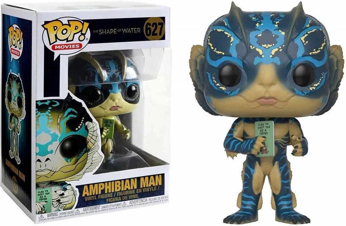 Funko Pop! Shape of Water Amphibian Man - Vinyl Figuur - Kikker Man Met Kaart - afbeelding 2 van 5