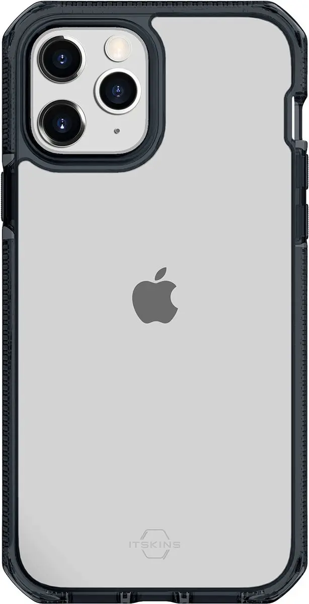 Itskins SupremeClear Hoesje iPhone 12 Pro - Transparant/Zwart