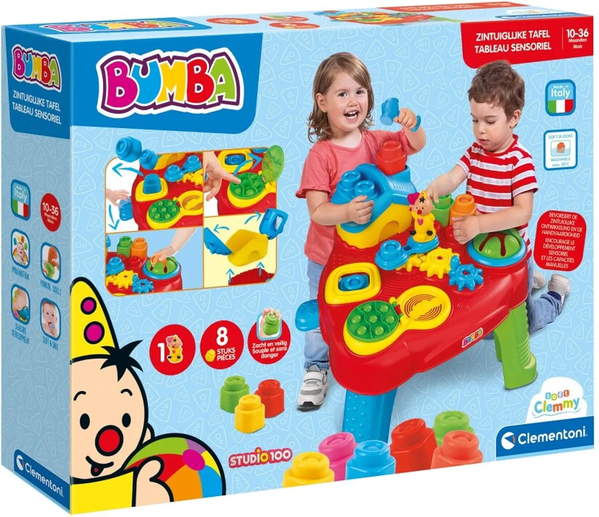 Clementoni Soft Clemmy Bumba Interactieve Activiteitentafel - Blauw - afbeelding 6 van 6