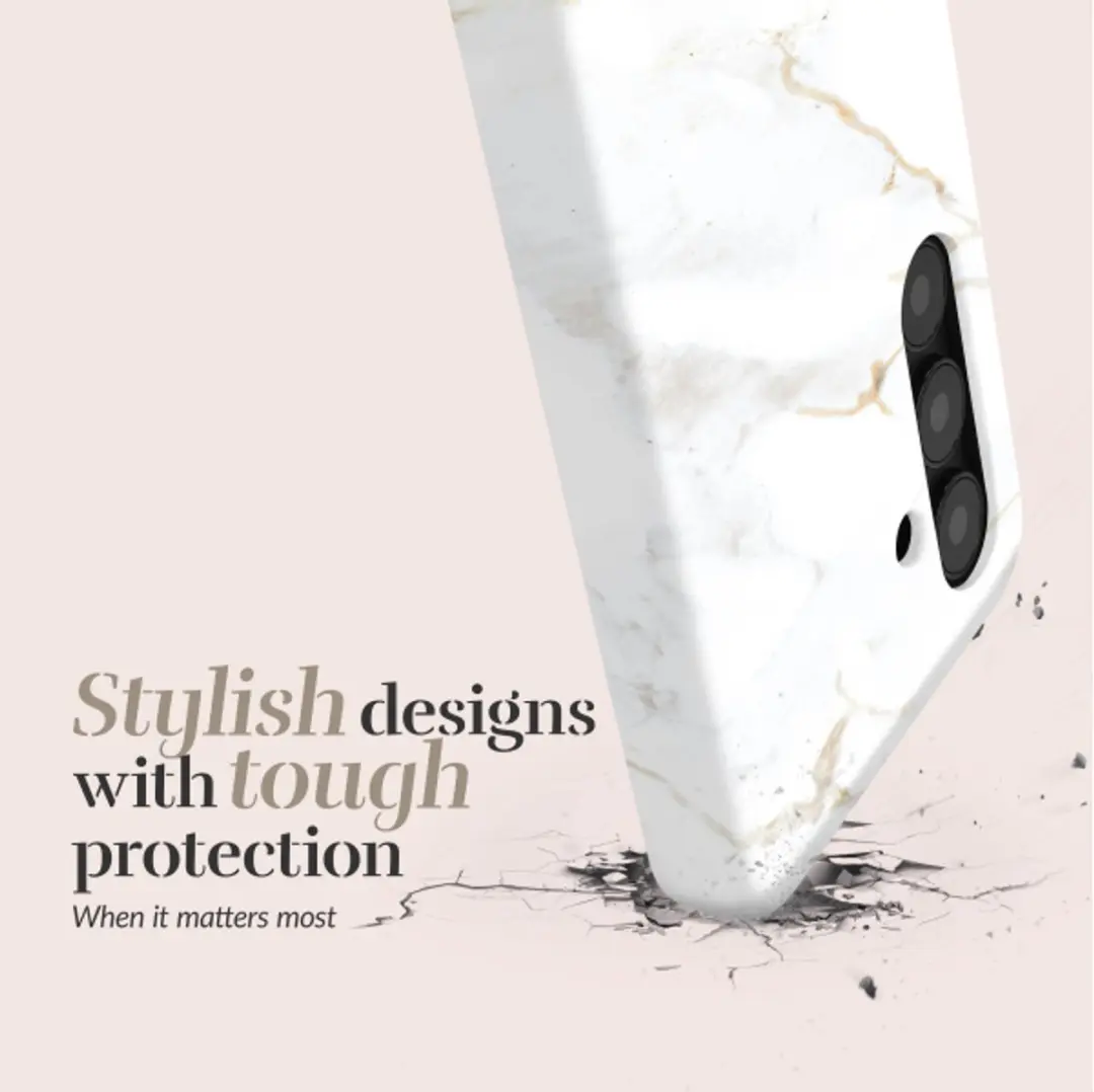 Mobilize MIO White Marble MagSafe Hoesje - Samsung A37 5G