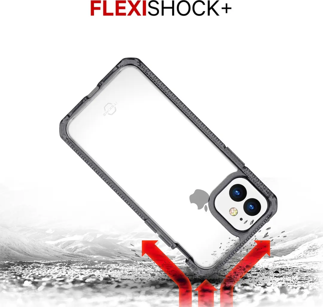 Itskins Hybrid Frost Cover iPhone 11 - Transparant/Zwart