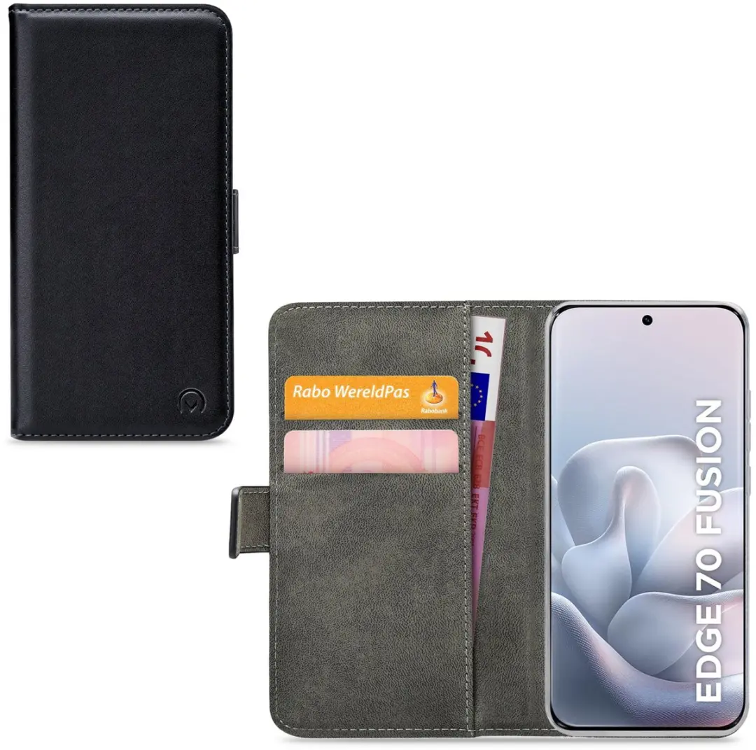 Mobilize Classic Gelly Wallet Book Case MOB-CGWBCB-EDGE70F - Motorola Edge 70 Fusion - 2 Pasjes - Zwart - afbeelding 6 van 6