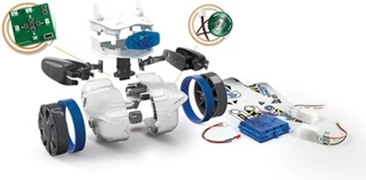 Clementoni Technologic Cyber Robot Programeerbaar - 1 Stuk - Wit/Blauw