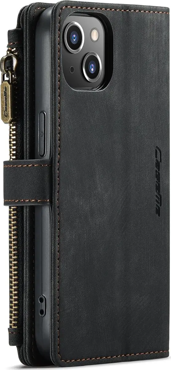 Caseme C30 Bookcase Telefoonhoesje iPhone 13 - 8 Pasjes - Zwart