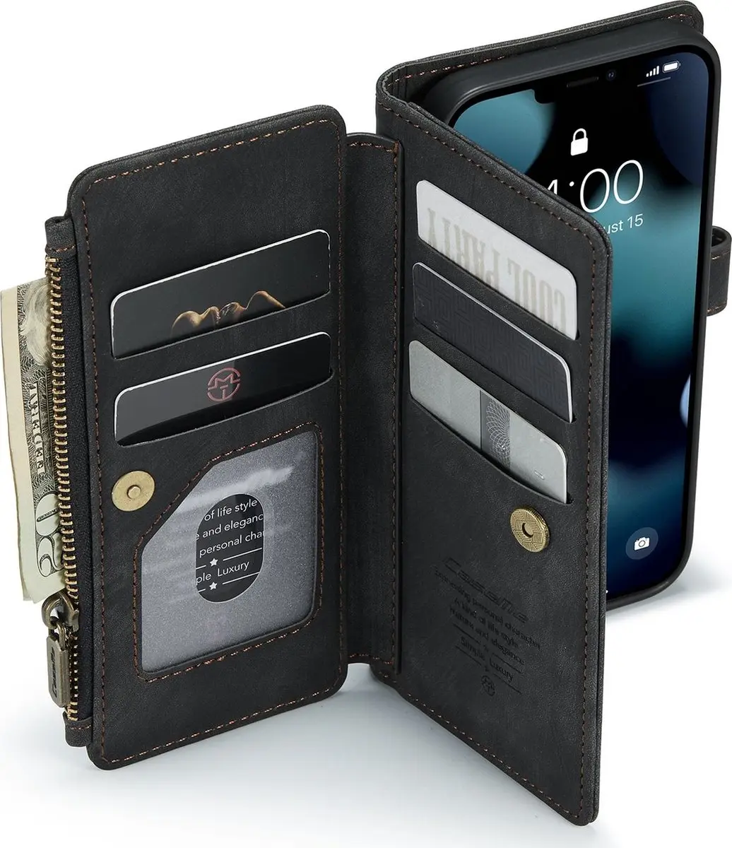 Caseme C30 Bookcase Telefoonhoesje iPhone 13