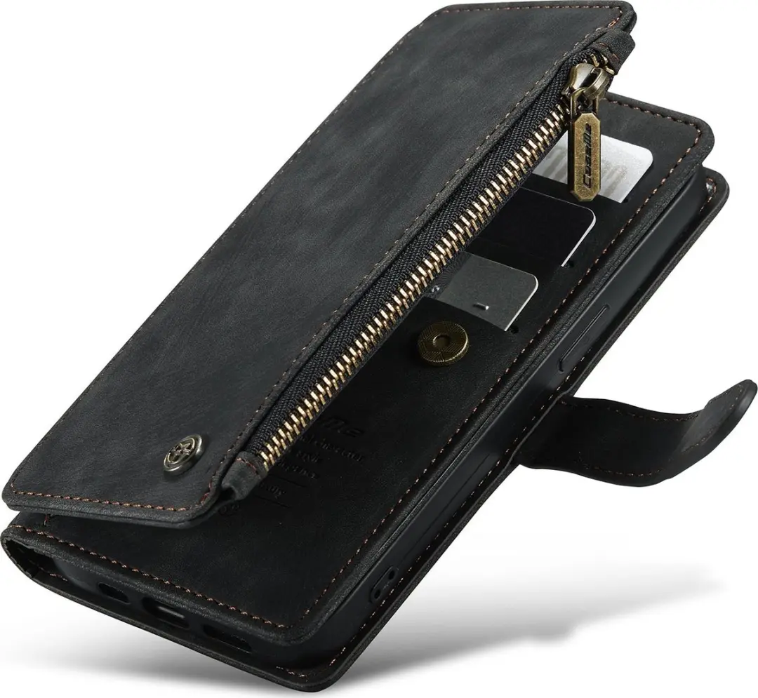 Caseme C30 Bookcase Telefoonhoesje iPhone 13 - 8 Pasjes - Zwart