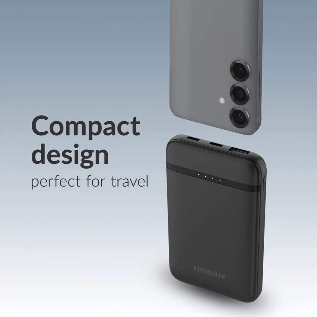 Mobilize MOB-PB-016 Powerbank 5.000mAh - 1x opladen - Zwart