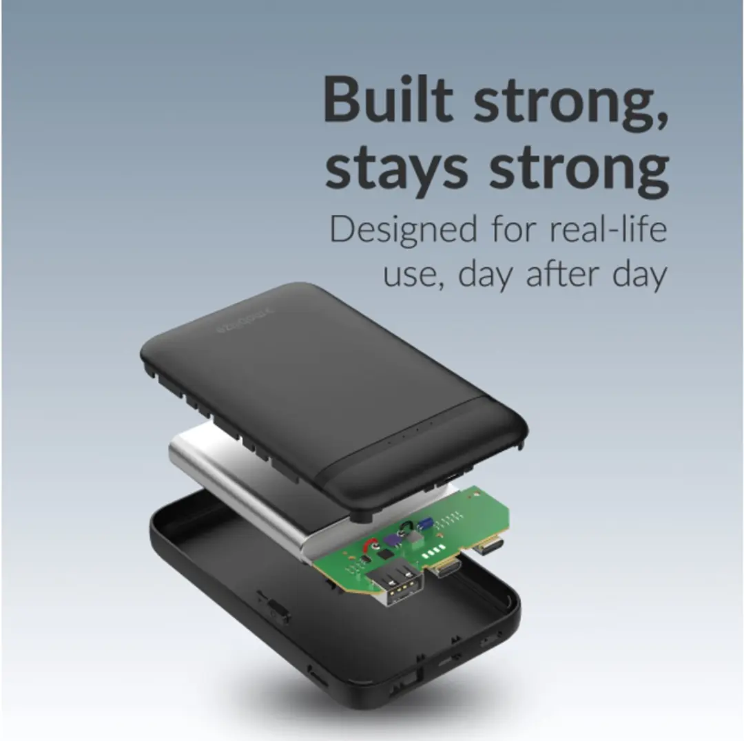 Mobilize MOB-PB-016 Powerbank 5.000mAh - 1x opladen - Zwart