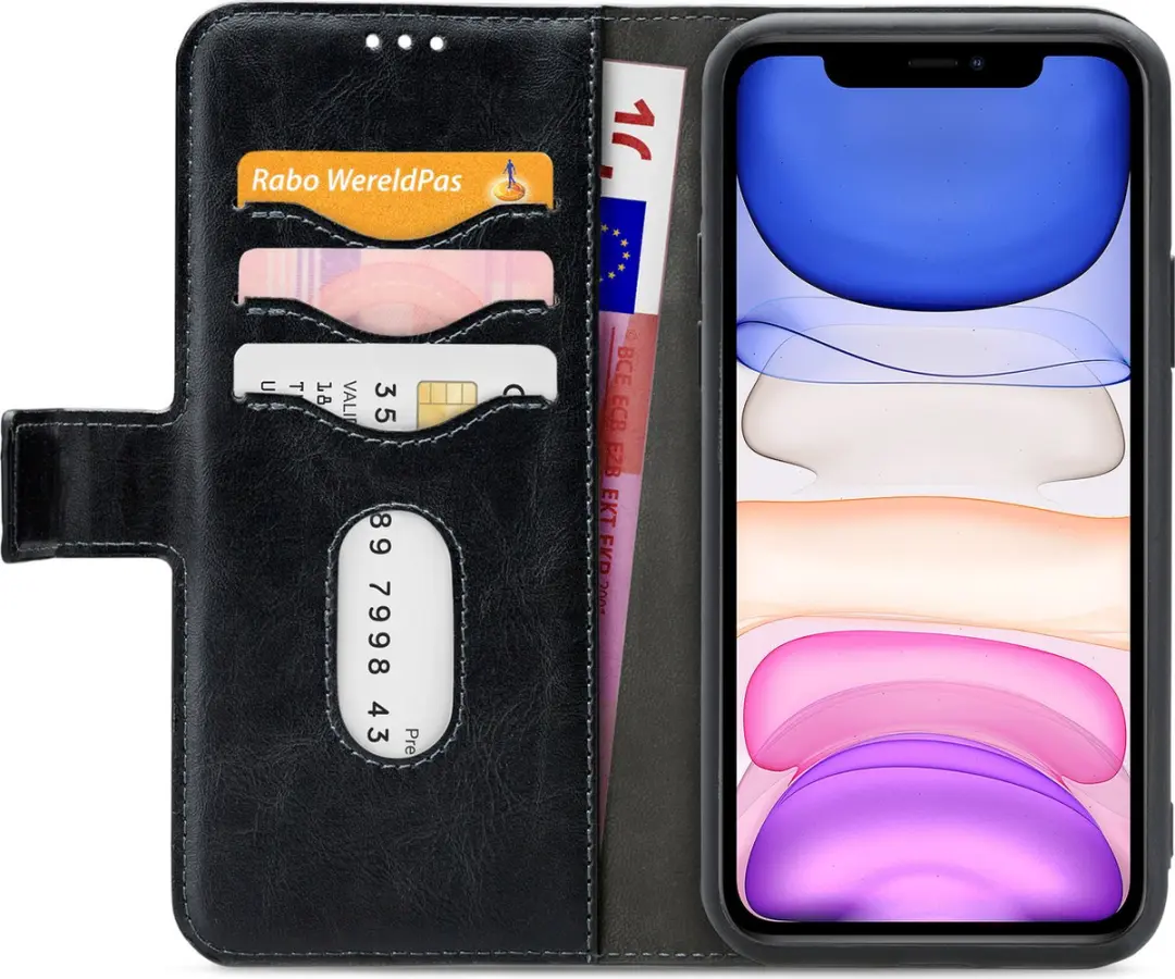Mobilize Premium 2-in-1 Boekmodel Hoesje iPhone 11 - Zwart