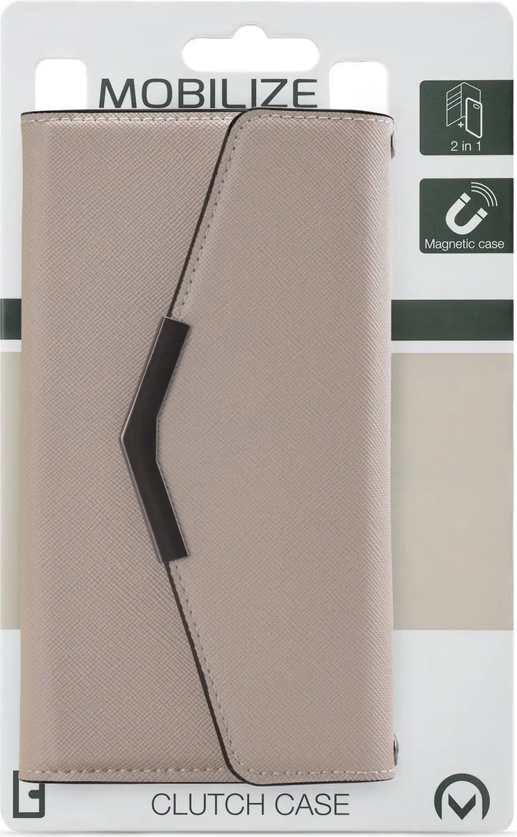 Mobilize Elegant Magnet Telefoonhoesje iPhone 12 Pro - Beige - afbeelding 6 van 6
