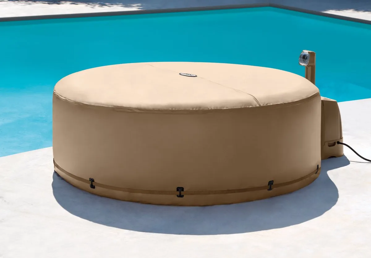 Intex Energie Efficiënte Spa Cover 198x72cm - Hottub Hoes Beige/Bruin