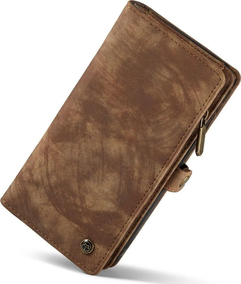 Caseme 008 Telefoonhoesje iPhone 12 Mini - 2in1 Bookcase Bruin - afbeelding 6 van 6