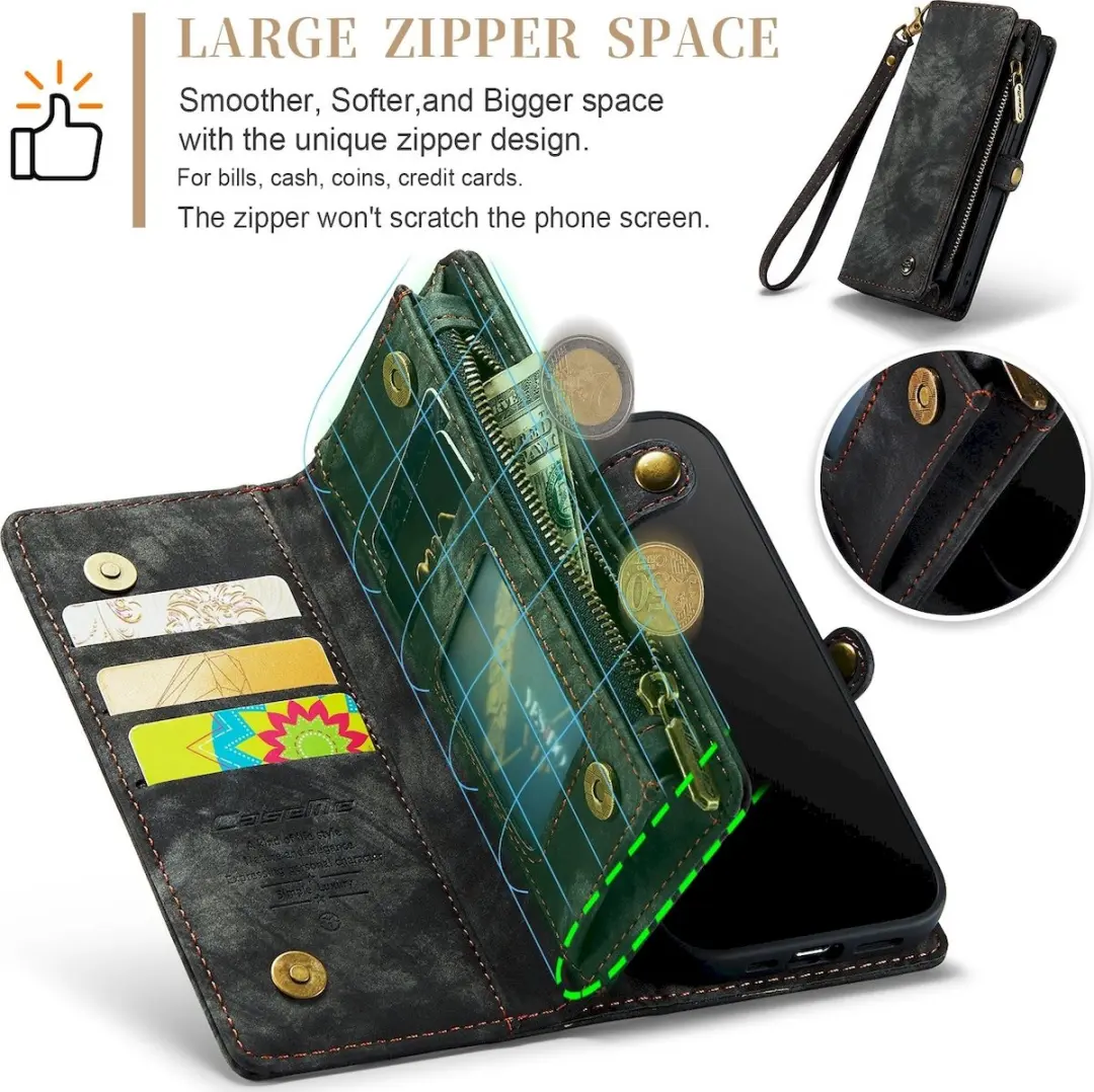Caseme 008 Telefoonhoesje iPhone 12 Pro Max - Zwart