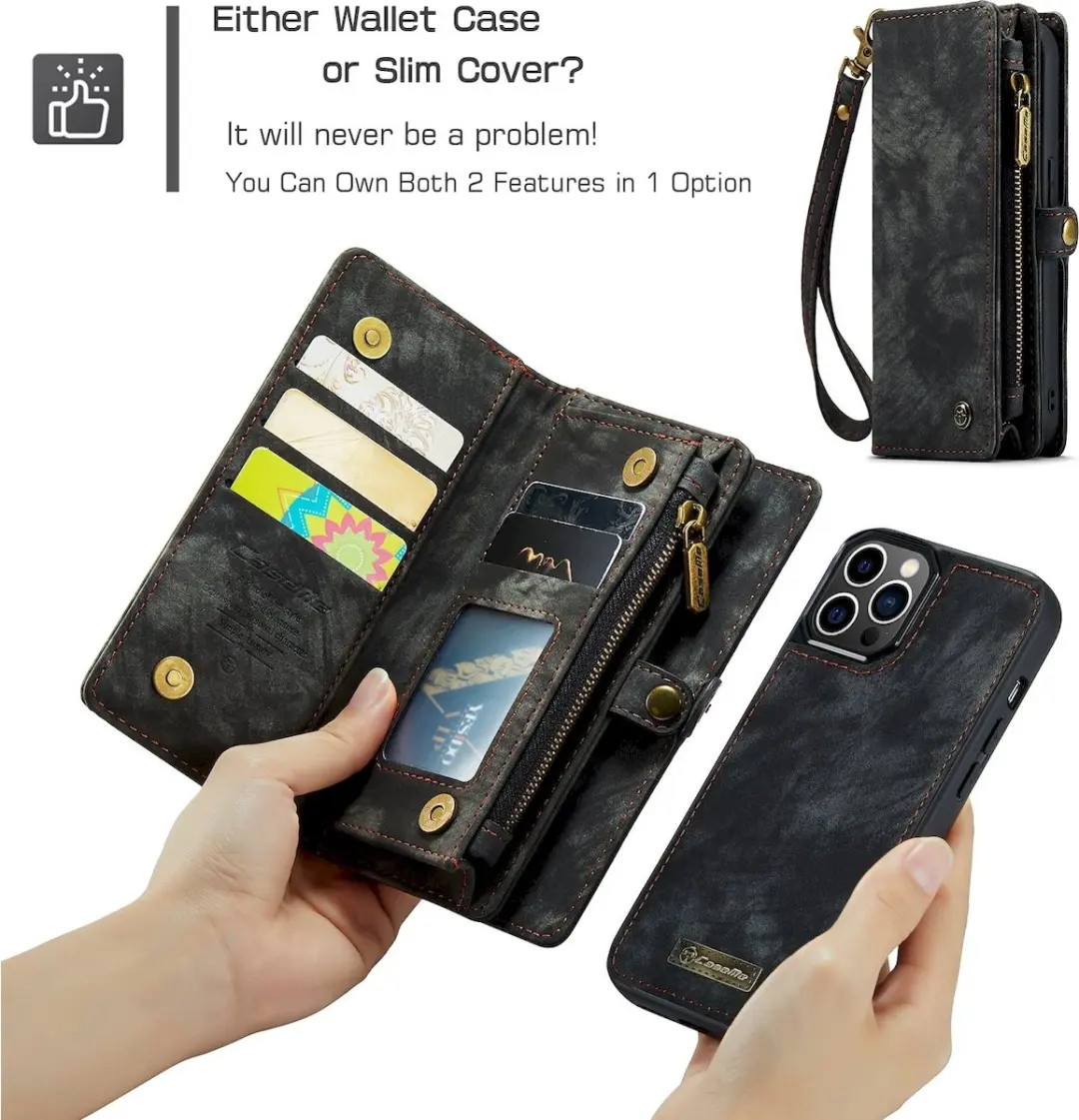 Caseme 008 Telefoonhoesje iPhone 12 Pro Max - Zwart - afbeelding 6 van 6