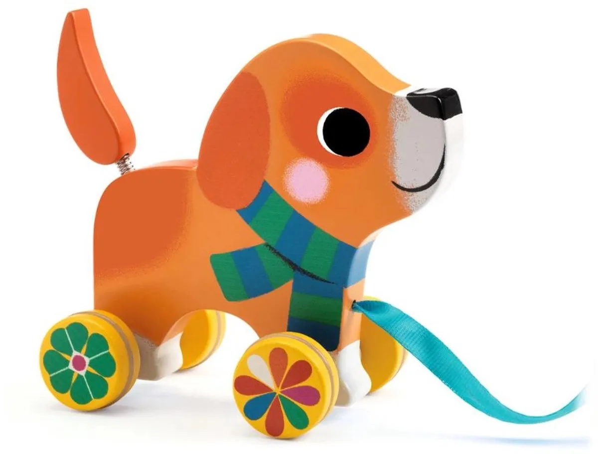 Djeco Lou Trekhondje - Meerkleurig