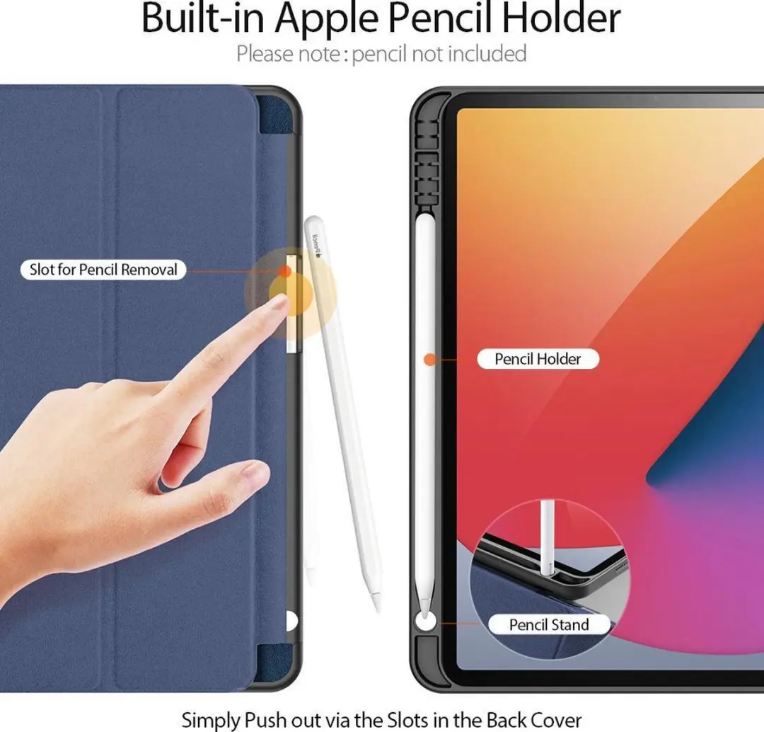 Dux Ducis Domo Bookcase Stylushouder iPad Pro 11 (2021) - Blauw