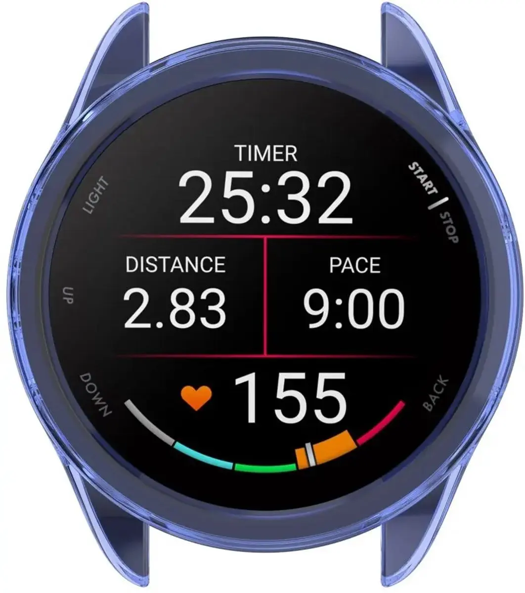 Selected Hoesje Garmin Forerunner 165 - Transparant Blauw