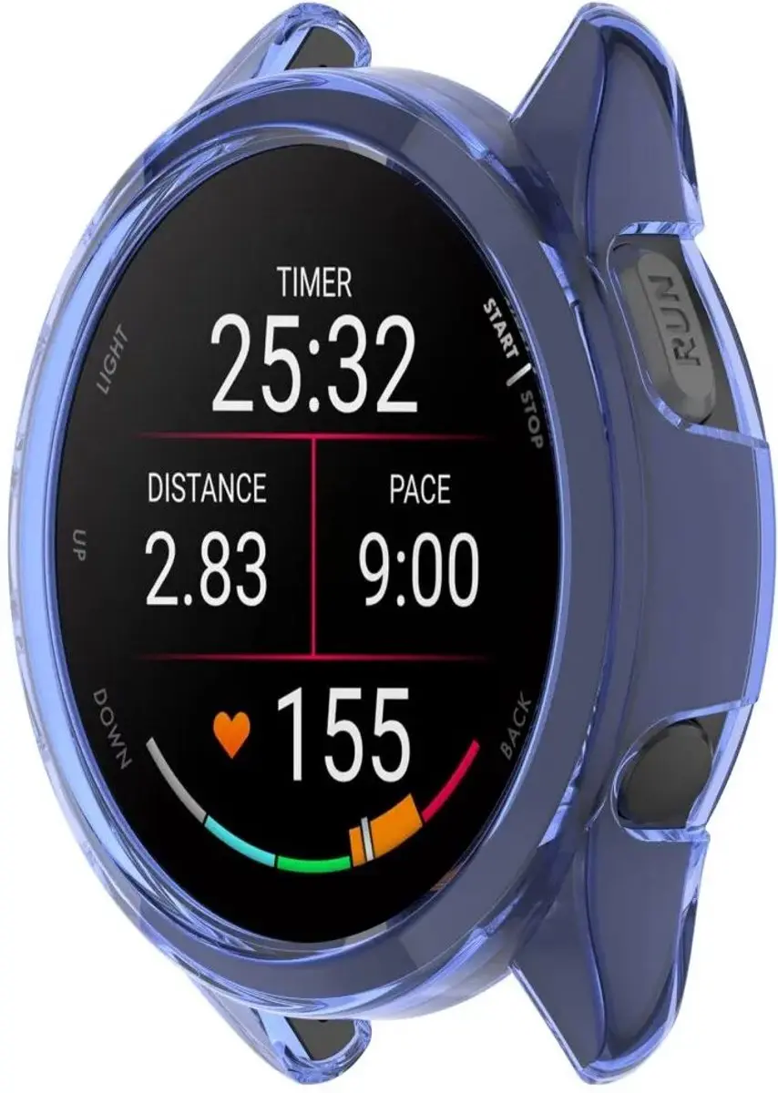 Selected Hoesje Garmin Forerunner 165 - Transparant Blauw