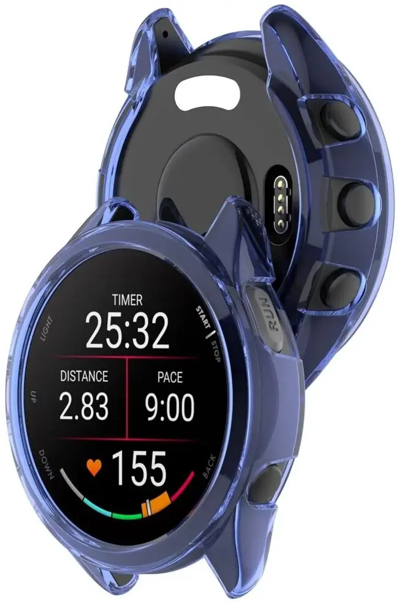 Selected Hoesje Garmin Forerunner 165 - Transparant Blauw