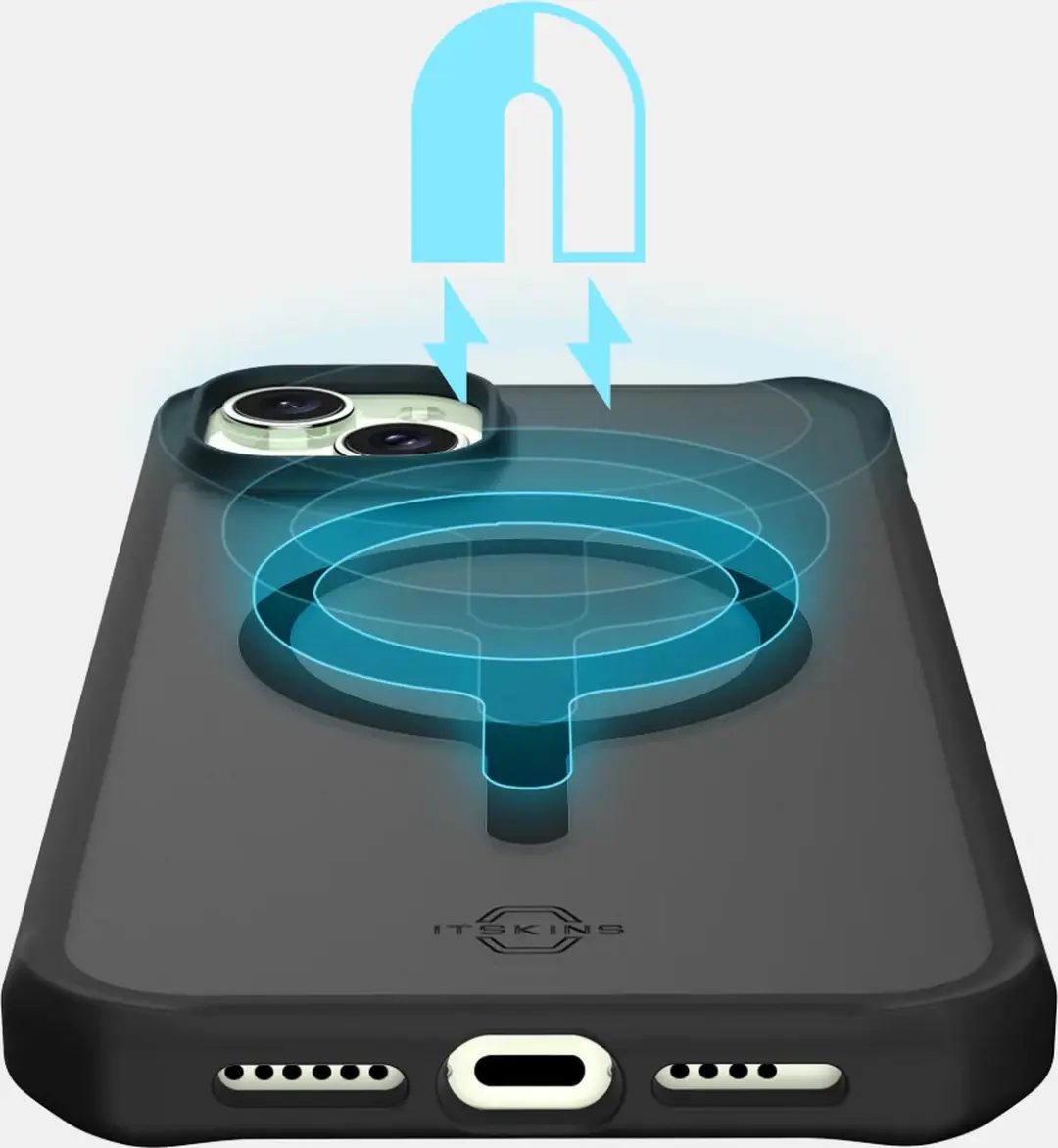 Itskins Level 2 HybridMagFrost iPhone 15 MagSafe Hoesje