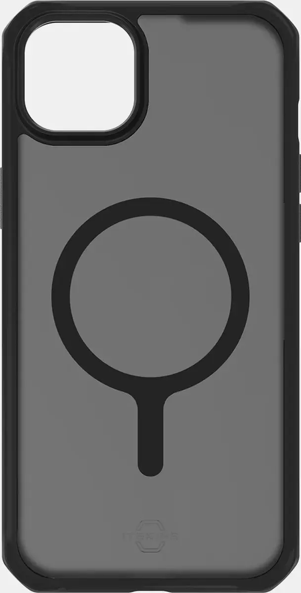 Itskins Level 2 HybridMagFrost iPhone 15 MagSafe Hoesje - Zwart