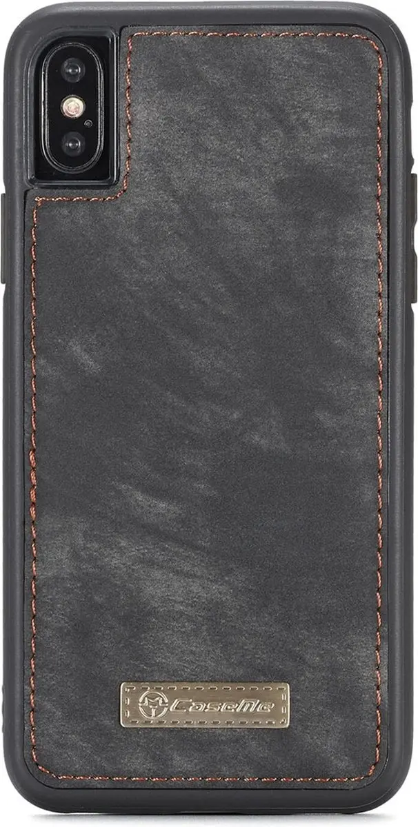 Caseme 008 Telefoonhoesje iPhone X - 2in1 Bookcase Portemonnee - Zwart