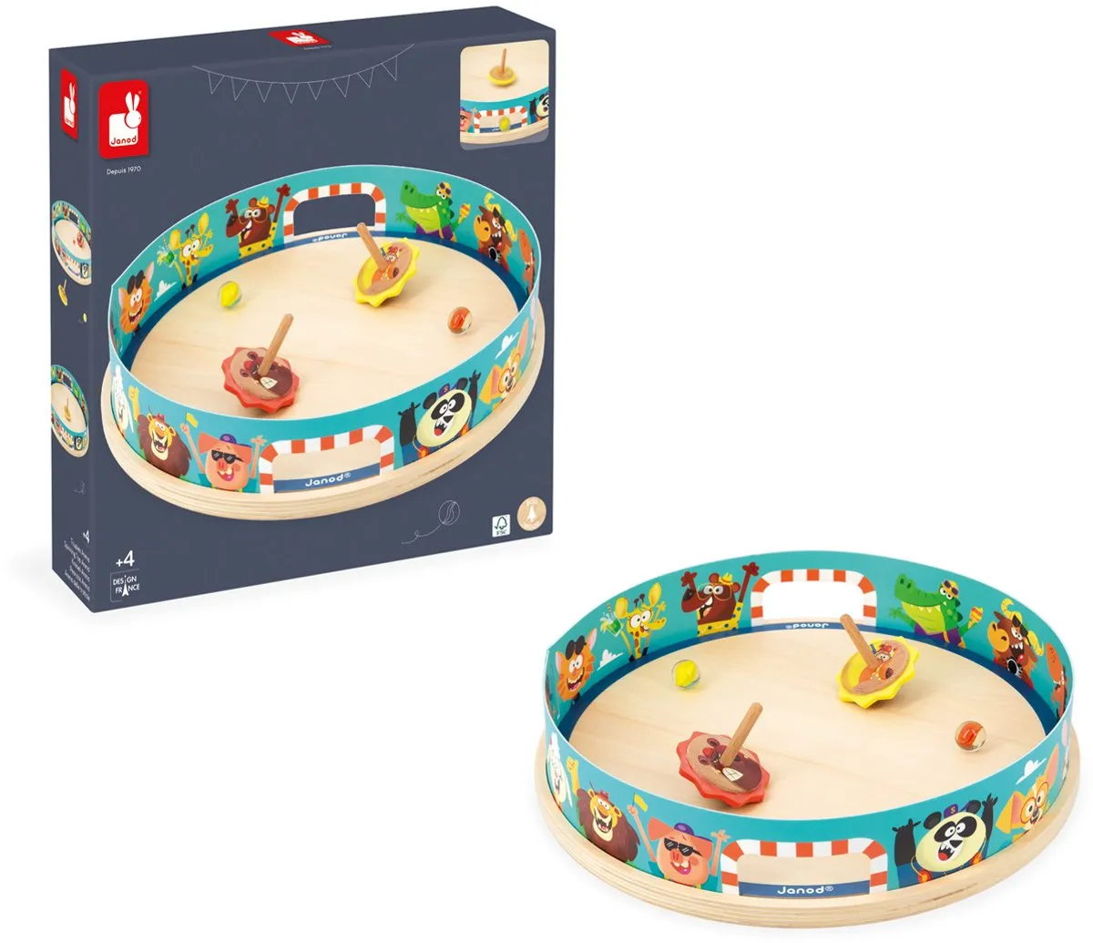 Janod Applepop Arena Met Draaitollen 3355 - 2 Spelers
