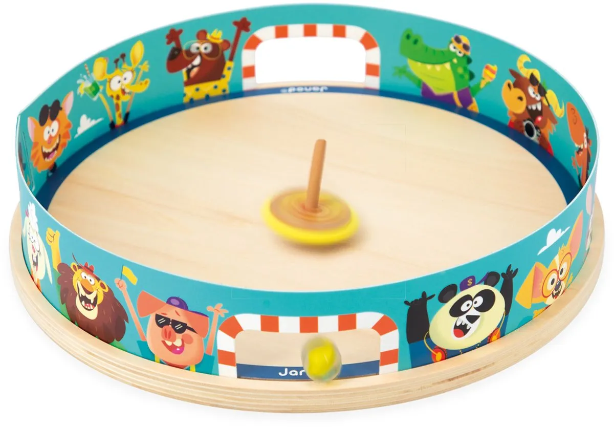 Janod Applepop Arena Met Draaitollen 3355 - 2 Spelers - afbeelding 6 van 6
