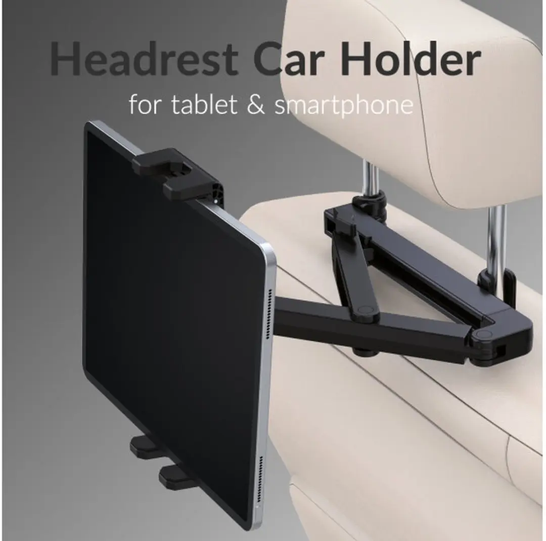 Mobilize Headrest Tablet & Smartphone Car Holder MOB-HRCH-BL - Zwart - afbeelding 6 van 6