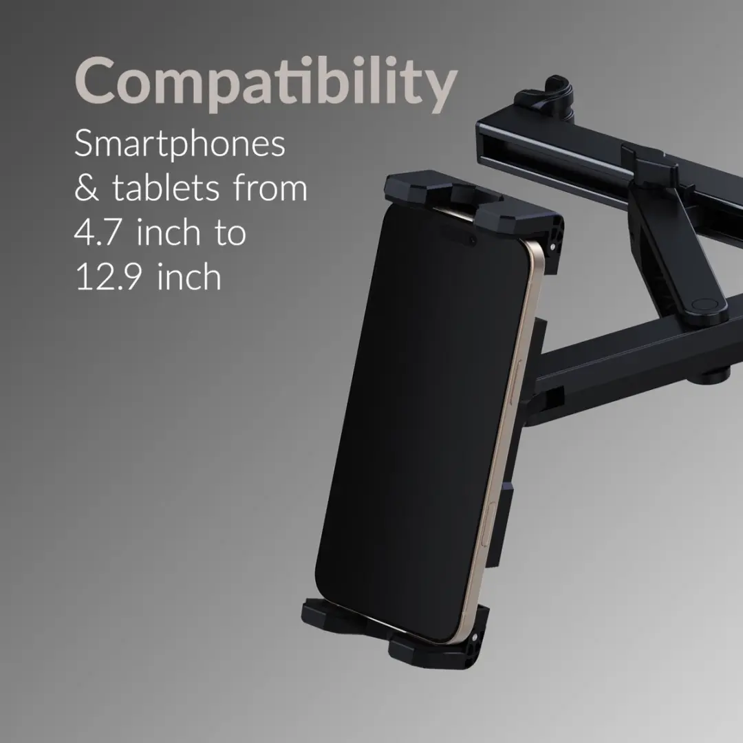 Mobilize Headrest Tablet & Smartphone Car Holder MOB-HRCH-BL - Zwart