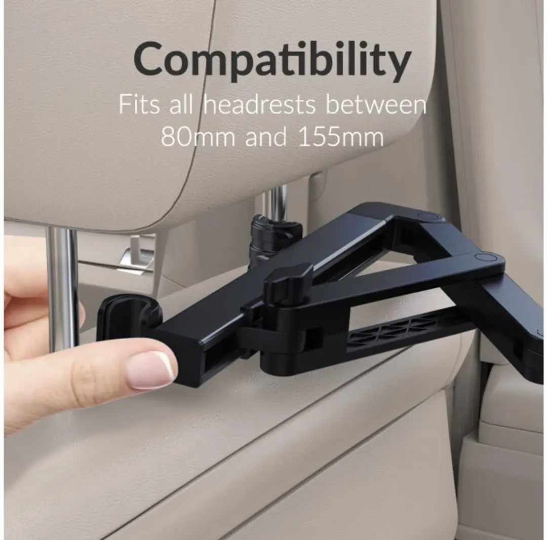 Mobilize Headrest Tablet & Smartphone Car Holder MOB-HRCH-BL - Zwart