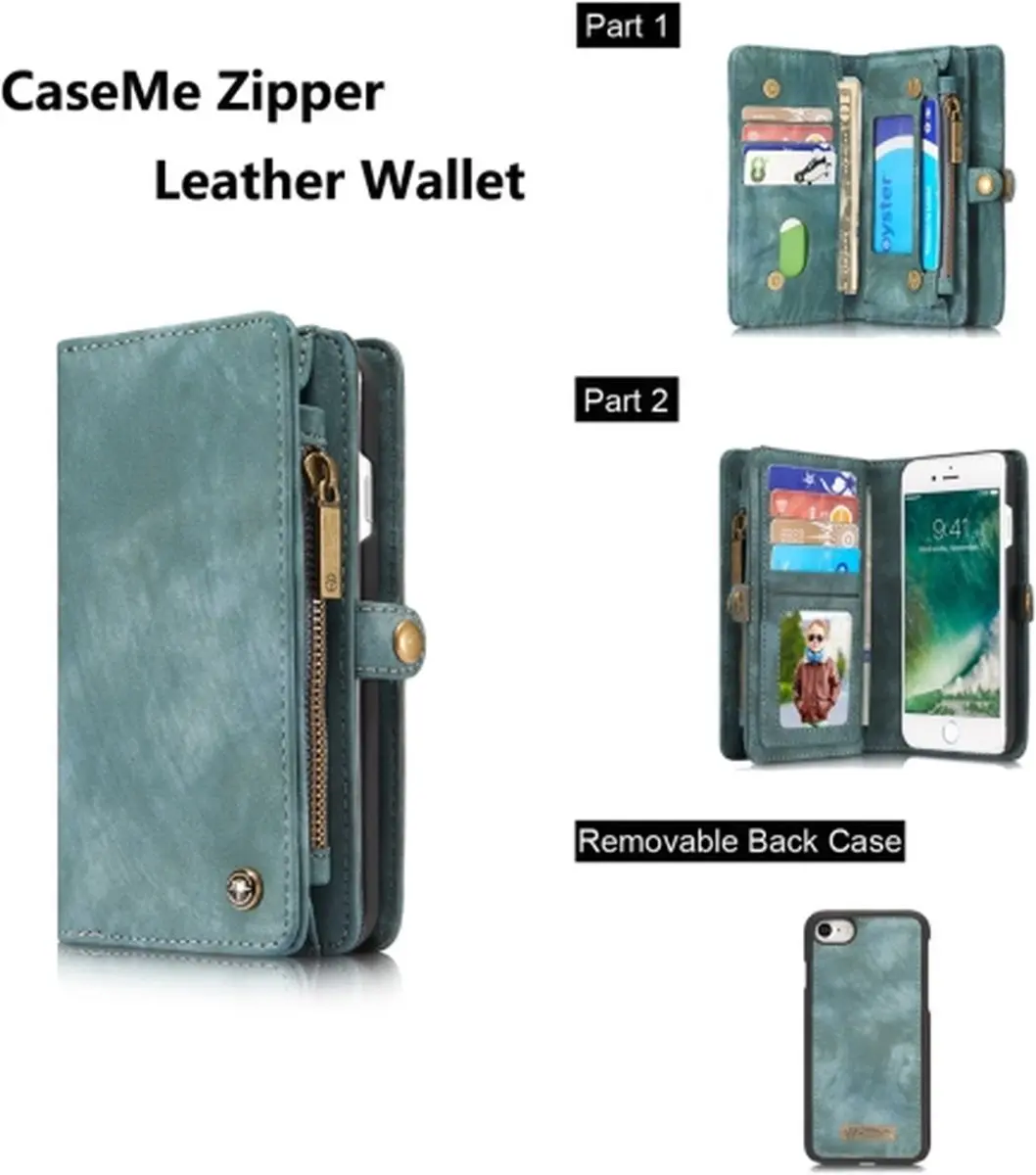 Caseme 008 Telefoonhoesje iPhone SE (2022) - Blauw