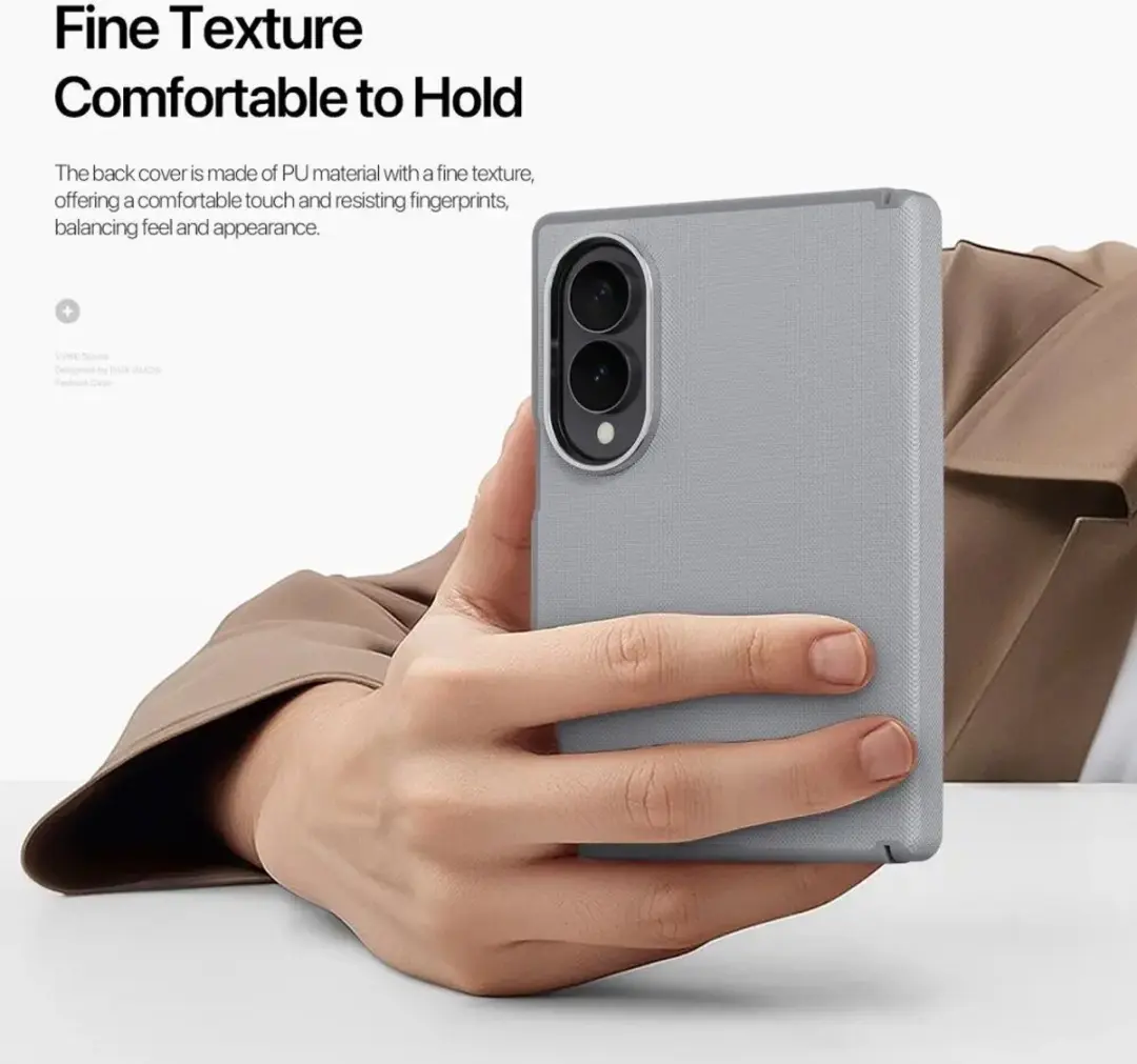 Dux Ducis Vyne Hoesje Samsung Galaxy Z Fold8 - Grijs - afbeelding 6 van 6