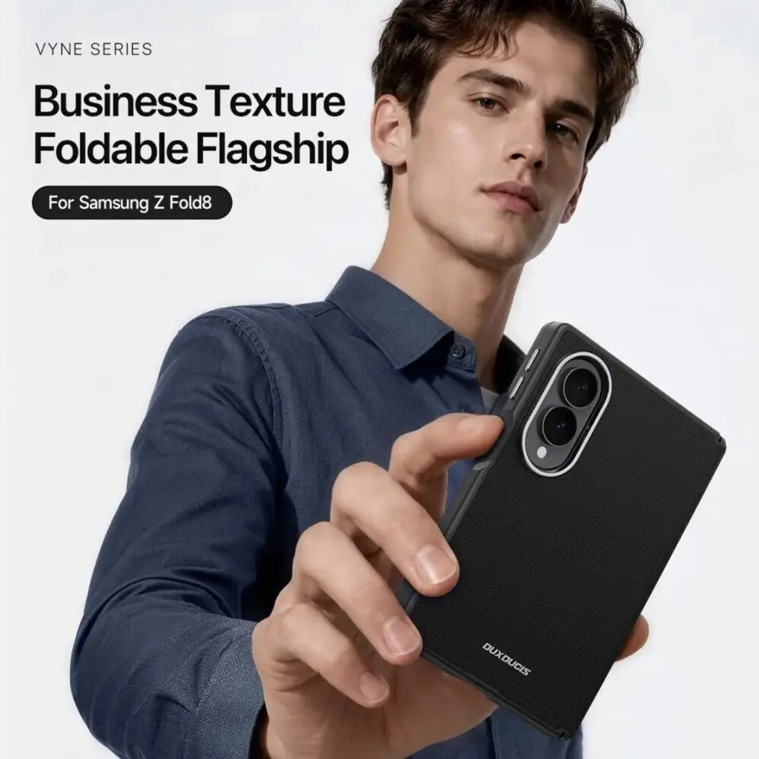 Dux Ducis Vyne Hoesje Samsung Galaxy Z Fold8 - Zwart