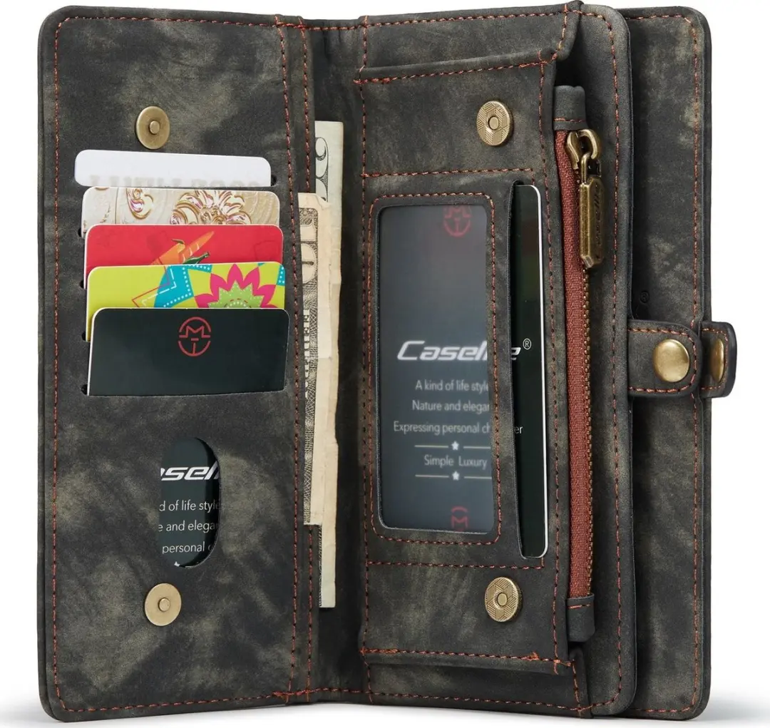 Caseme 008 Telefoonhoesje iPhone 13 Pro Max - 8 Pasjes Zwart