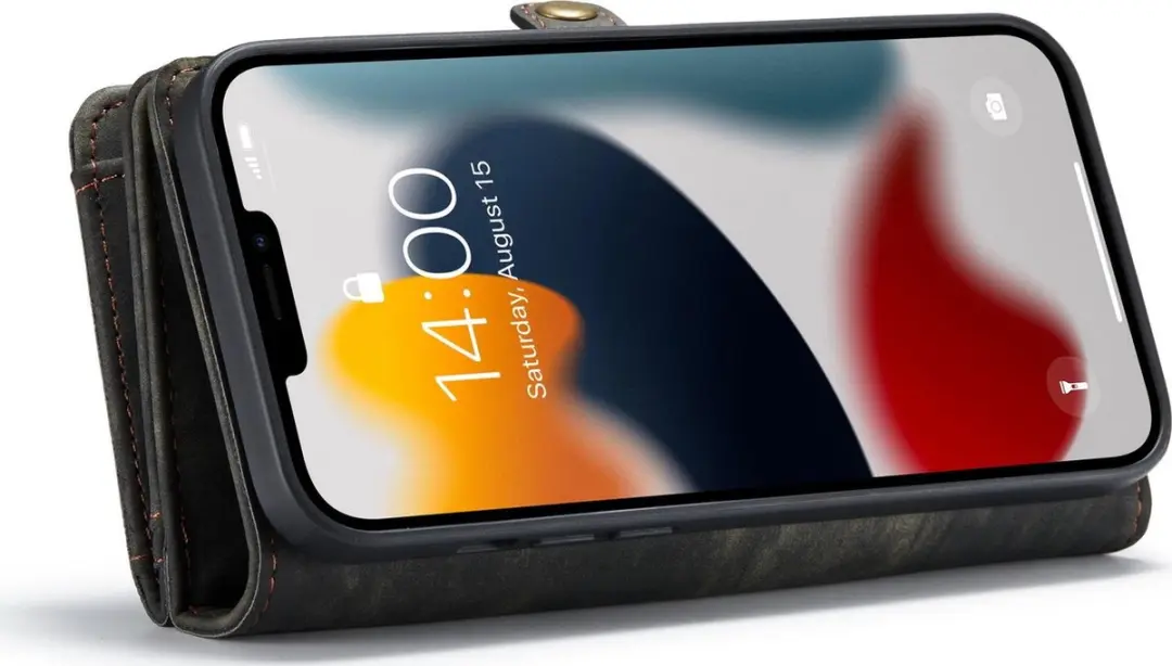 Caseme 008 Telefoonhoesje iPhone 13 Pro Max - 8 Pasjes Zwart - afbeelding 6 van 6