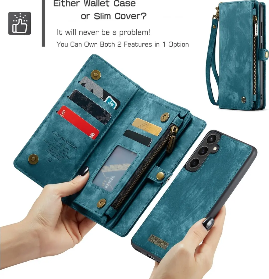Caseme 008 Telefoonhoesje Samsung Galaxy S23 FE - Blauw