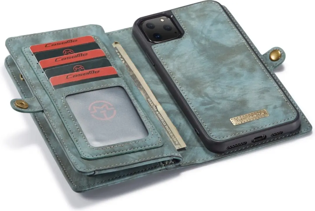 Caseme Luxury Wallet Case Apple iPhone 11 Pro 563643 - Blauw - afbeelding 6 van 6