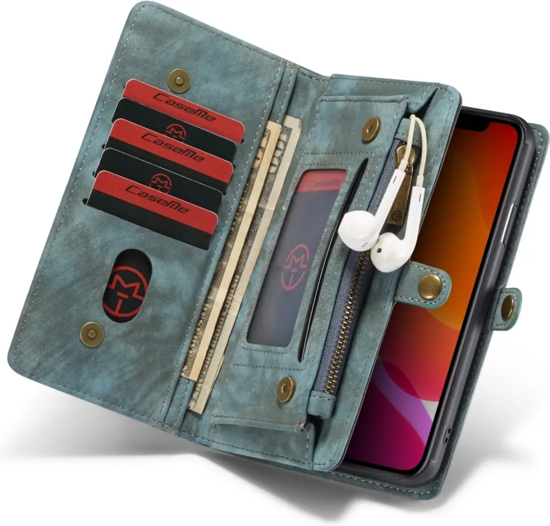 Caseme Luxury Wallet Case Apple iPhone 11 Pro 563643 - Blauw