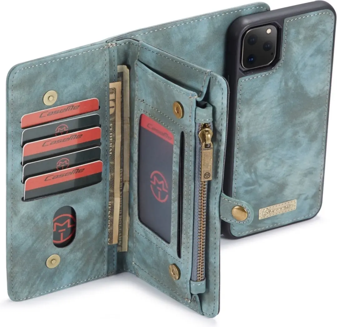 Caseme Luxury Wallet Case Apple iPhone 11 Pro 563643 - Blauw