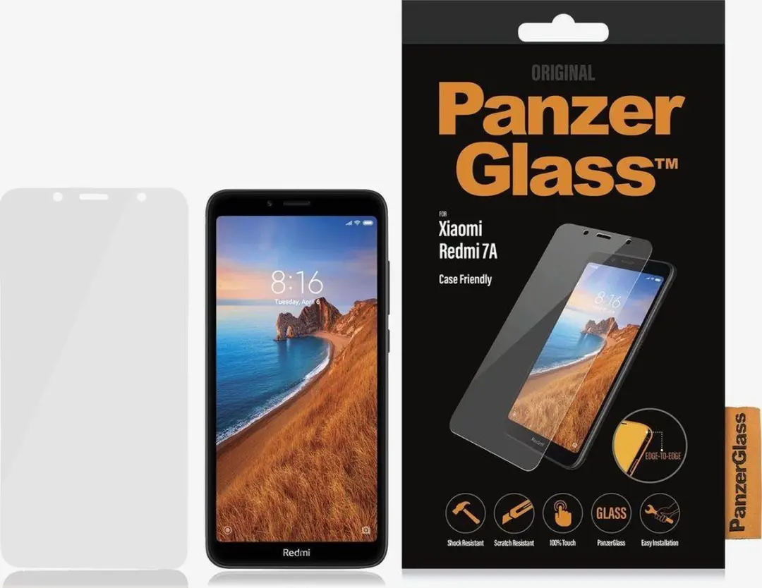 PanzerGlass PZ-8017 Screenprotector Xiaomi Redmi 7A - Case Friendly - afbeelding 6 van 6