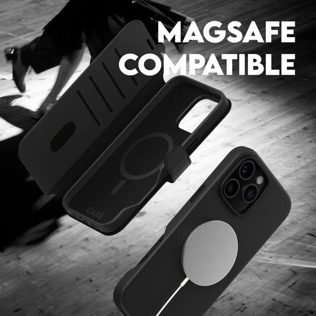 PanzerGlass CARE Feature Case Tango Two-in-One Wallet - iPhone 16 Pro - Zwart