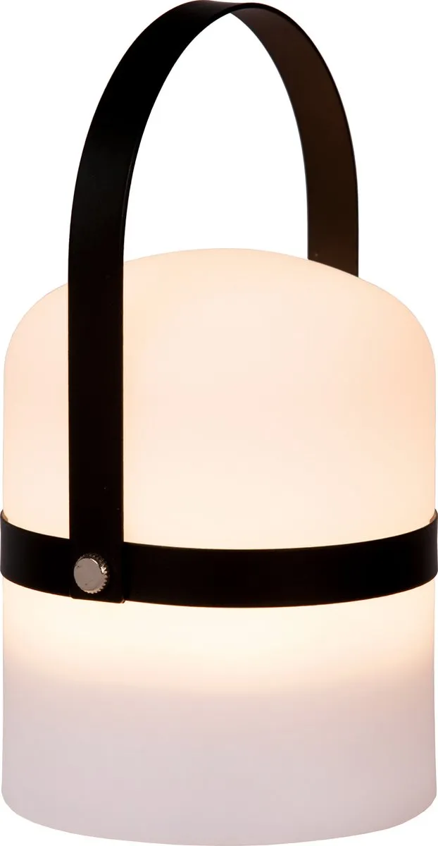 Lucide Little Joe Oplaadbare LED Tafellamp 3000K - Ø10cm - Zwart