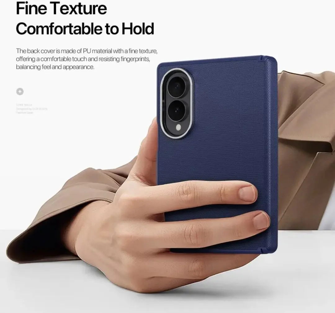 Dux Ducis Vyne Hoesje Samsung Galaxy Z Fold8 - Blauw - MagSafe